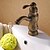 cheap Bathroom Sink Faucets-Bathroom Sink Faucet - Standard Antique Copper Centerset One Hole / Single Handle One HoleBath Taps