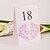 cheap Place Cards &amp; Holders-Place Cards and Holders Personalized Standing Table Number Card - Pink Flourishes (Set of 10)