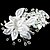 abordables Casque de Mariage-magnifique fleur de mariée en dentelle / tulle / casque avec des paillettes