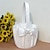 cheap Flower Baskets-Others Flower Basket Wood / Satin 3 1/2&quot; (9 cm) Acrylic / Rhinestone / Bowknot / Faux Pearl