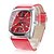 cheap Watches-Men&#039;s and Women&#039;s Square Face PU Analog Quartz Wrist Watch (Assorted Colors)