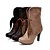 cheap Women&#039;s Shoes-Leatherette Lace-up Stiletto Party/Evening Ankle Boots (More Colors)