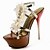 cheap Women&#039;s Shoes-Leatherette Party/Evening Stiletto Sandals With Flower (More Colors)