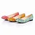 cheap Women&#039;s Flats-Leatherette Low Heel Closed Toe Shoes With Flower (More Colors)