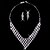 cheap Jewelry Sets-Women&#039;s Rhinestone Wedding Party Anniversary Birthday Engagement Gift Daily Alloy Earrings Necklaces