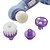 cheap Facial Care Devices-5in1 Acne Remover Facial Pore Cleaner&amp;Facial Massager with 4 Switchable Head(Powered by 2 AA Battery)