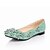 cheap Women&#039;s Flats-Leatherette Low Heel Closed Toe Shoes With Flower (More Colors)