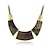 cheap Necklaces-Animal Print In Gold Alloy Collar Necklace