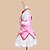 ieftine Anime Costume-Inspirat de Puella Magi Madoka Magica Madoka Kaname Anime Costume Cosplay Japoneză Costume Cosplay Rochii Peteci Manșon scurt Rochie Fundă Pentru Pentru femei