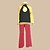economico Costumi anime-Ispirato da Mangiatore di anime Black Star Anime Costumi Cosplay Giapponese Abiti Cosplay Monocolore Manica lunga Cappotto Pantaloni Accessori per capelli Per Per uomo