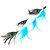cheap Clip in Extensions-1 Pcs Clip In Peacock Feather Hair Extensions