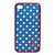 Недорогие Чехлы/панели для iPhone-Защитный пластиковый бампер для iPhone 4 и iPhone 4S (якорь и горошек)