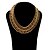 Недорогие Модные ожерелья-плоский золотое ожерелье и браслет