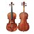 abordables Violons -semi-artisanal violon en épicéa massif avec étui / arc / colophane (multi-format)