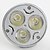 abordables Bombillas-270lm GU10 Focos LED MR16 3 Cuentas LED LED de Alta Potencia Blanco Natural 85-265V