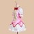 ieftine Anime Costume-Inspirat de Puella Magi Madoka Magica Madoka Kaname Anime Costume Cosplay Japoneză Costume Cosplay Rochii Peteci Manșon scurt Rochie Fundă Pentru Pentru femei