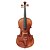billige Violiner-semi-håndlavet massiv gran violin med case / bue / kolofonium (multi-format)
