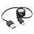 voordelige USB-kabels-Intrekbare USB naar Micro-USB kabel (zwart, 0,6 meter)