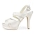 baratos Sapatos de Salto Alto de mulher-Wedding Shoes - Sandálias - Chanel - Preto / Rosa / Vermelho / Marfim / Branco / Prateado / Dourado - Feminino - Casamento