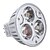 preiswerte Leuchtbirnen-3 W LED Spot Lampen 3000 lm GU5.3(MR16) MR16 3 LED-Perlen Hochleistungs - LED Warmes Weiß 12 V