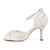 abordables Escarpins femme-chaussures pour femmes talon aiguille en satin sandales avec des chaussures volants de mariage plus de couleurs disponibles
