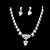 abordables Conjuntos de joyas-Cristal Perla Boda Fiesta Cumpleaños Pedida Legierung Pendientes Collares