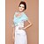 cheap Shawls-Sleeveless Organza Party Evening With Flower Shawls