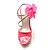 رخيصةأون أحذية نسائية-براءة خنجر كعب الصنادل الجلدية مع حزب زهرة / مساء أحذية (أكثر الألوان متوفرة)