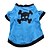 cheap Dog Clothes-Dog Costume Shirt / T-Shirt Outfits Dog Clothes Animal Skull Blue Cotton Costume For Spring &amp;  Fall Cosplay Halloween