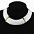 preiswerte Halsketten-Schwarz / Weiß-Mode-Legierung Halskette (weitere Farben)