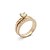 preiswerte Ringe-Diamant verzierte Gilt Ring (goldene)