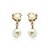 cheap Earrings-Gilt Classic Pearl Earrings