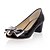 cheap Women&#039;s Shoes-Patent Leather Chunky Heel Closed Toe With Bowknot Party &amp; Evening Shoes (More Colors Available)