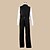billiga Animekostymer-Inspirerad av Durarara Shizuo Heiwajima Animé Cosplay-kostymer Japanska cosplay Suits Enfärgad Långärmad Väst Skjorta Byxor Till Herr / Rosett / Rosett