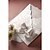 tanie Zaproszenia ślubne-Personalizowane składane podwójnie zaproszenie ślubne z motywem roślinnym z białą kokardą (50 szt.)