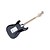 voordelige Elektrische gitaren-Strat custom elektrische gitaar met toebehoren in rood / zwarte kleur