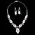 cheap Jewelry Sets-Rhinestone Wedding Party Anniversary Birthday Engagement Gift Daily Alloy Earrings Necklaces