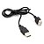 levne USB kabely-USB 2.0 A samec na ženské Prodlužovací kabel (černý) 0,8 m
