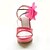 cheap Women&#039;s Shoes-Summer Fall Platform Office &amp; Career Stiletto Heel Platform Flower Black Red Gold