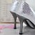 baratos Sapatos de mulher-MAGDALENA - Stiletto com Glitter Brilhante em Couro Sintético