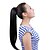 cheap Ponytails-22&quot; Silky Straight Black Synthetic Hair Ribbon Drawstring Ponytail Pieces Extension