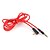 ieftine Cabluri audio-De sex masculin 3.5mm la masculin extensie cablu de conectare (rosu) 1,2 m