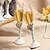 cheap Toasting Flutes-Lead-free Glass Toasting Flutes Gift Box Garden Theme / Classic Theme Spring / Summer / Fall