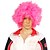 cheap Synthetic Wigs-Pink Afro Hairpiece