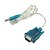 olcso USB-kábelek-usb 2.0 - rs232 soros 9 pólusú db9 kábeles adapter pda&amp;amp; gps 1.8m