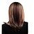 Χαμηλού Κόστους Συνθετικές Περούκες-capless υψηλής ποιότητας συνθετικό ξανθιά μεσαίου μήκους και καφέ περούκα μόδας