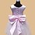 cheap Flower Girl Dresses-Ball Gown Tea Length Flower Girl Dress First Communion Cute Prom Dress Satin with Bow(s) Fit 3-16 Years