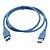 olcso USB-kábelek-USB 3.0 aa férfiak és nők hosszabbító kábel (1m, kék)