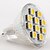 halpa Kaksikantaiset LED-lamput-1.5 W LED-kohdevalaisimet 2800 lm GU4(MR11) MR11 10 LED-helmet SMD 5050 Lämmin valkoinen 12 V