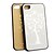 levne Výprodej telefonů a elektroniky-nové stříbro strom ochranný zadní pouzdro s filmem LCD pro iPhone 4 4s